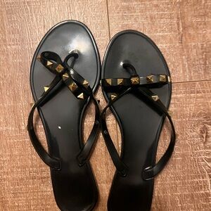 Steve Madden Deana Black Studded Women's Sandals